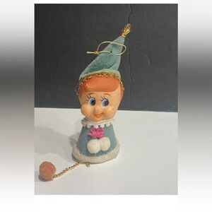 Vintage Elf Pixie Christmas Ornament Japan